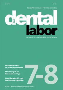 das dental labor, Ausgabe 2026/7-8