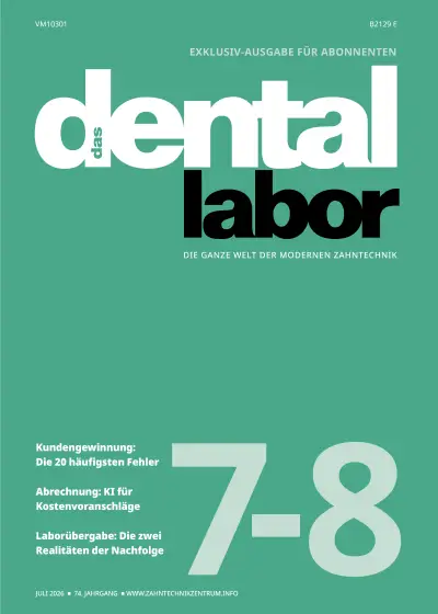 das dental labor, Ausgabe 2026/7-8